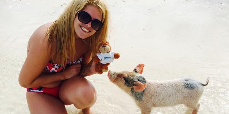 Travel blog: Did you know pigs in the Bahamas swim?