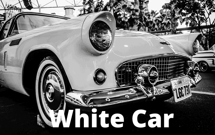 White Car Barbados