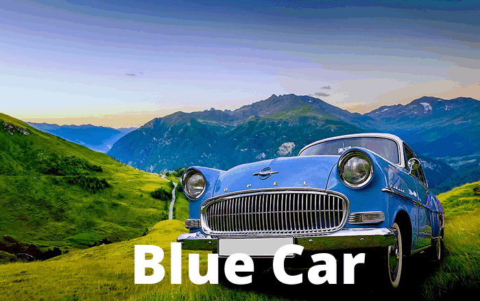 Blue Car Cozumel