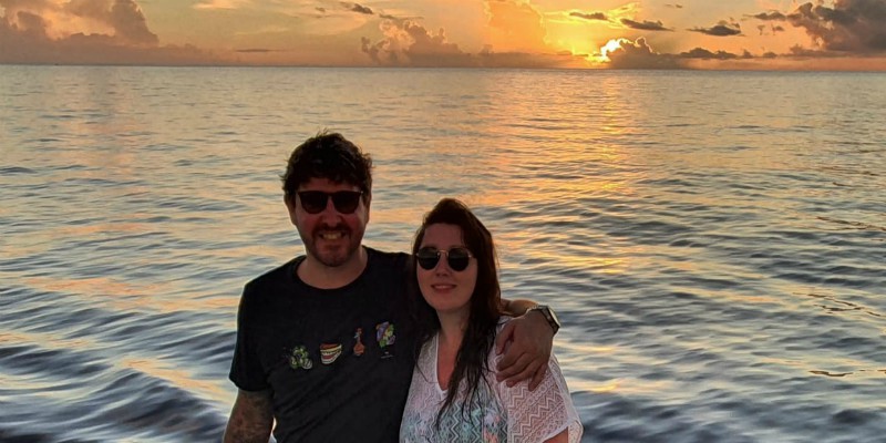 Alice and her partner had a great time in St Lucia